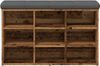 vidaXL Schuhbank Altholz-Optik 82x32x50 cm Holzwerkstoff 857623 Bild 3
