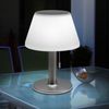 2er Set LED Solar Tischleuchte, Metall, weiß, Höhe 28 cm Bild 4