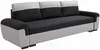 Vente-unique - GABY Sofa Stoff Schwarz - B 90 cm x H 88 cm x L 260 cm Bild 4