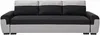 Vente-unique - GABY Sofa Stoff Schwarz - B 90 cm x H 88 cm x L 260 cm Bild 3
