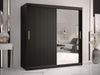 'Kirtan Slim 2' Kleiderschrank, schwarz, 180 cm Bild 2