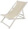 Strandliege Liegestuhl Weiß Gartenliege Klappbar Sonnenliege Holz Strandstuhl Bild 4