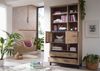 Bücherregal Wildeiche 100x40x200 bianco geölt VILLANDERS#238 Bild 5