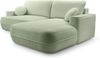 AX LIVING Ecksofa mit Schlaffunktion Peoni 267 cm salbeigrüner Stil R Bild 3