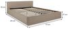 IDIMEX Polsterbett PESARO, Doppelbett 160x200 cm mit Lattenrost Leinen Optik Greige Bild 4