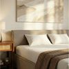 IDIMEX Polsterbett PESARO, Doppelbett 160x200 cm mit Lattenrost Leinen Optik Greige Bild 2