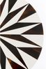 KARE Design Beistelltisch Domero Star Braun Weiß Ø40cm 86727 Bild 2