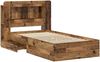 vidaXL Bettgestell mit Stauraum Altholz 100x200 cm Holzwerkstoff 3433826 Bild 4