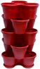 Engelland Blumenständer Säulentopf, Hochbeet, Kräuterbeet (Vorteils-Set, 5 St, 11 Liter Fassungsvermögen je Ebene), fallsicher, UV-beständig, stapelbar, platzsparend, robuster Kunststoff Bild 2