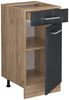 Küchenunterschrank R-Line Schwarz Beton 40 cm AP Anthrazit Vicco Bild 4
