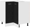 vidaXL Hängeschrank Schwarz Eichen-Optik 75,5 x 75,5 x 80,5 cm 863287 Bild 2