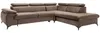 Vente-unique - SAMARA Sofa SamtStoff Schokoladenbraun - B 221 cm x H 75 cm x L 275 cm Bild 2