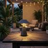 LED Solar Tischlampe, Metall anthrazit, H 23 cm Bild 3