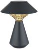 LED Solar Tischlampe, Metall anthrazit, H 23 cm Bild 1