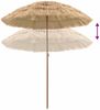 Strandparasol, Gartenschirm, Sonnenschirm Natur 255 x 255 x 255 cm Polyester und Stahl Bild 5