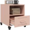 vidaXL Nachttische 2 Stk. Rosa 36x39x43,5 cm Stahl 846707 Bild 4