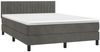vidaXL Boxspringbett mit Matratze Dunkelgrau 140x200 cm Samt 3141426 Bild 3