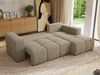 Ecksofa mit Schlaffunktion und Bettkasten, L-form Couch, lose Kissen, Polstersofa - MONIVA - Dunkelbeige Struktur - rechte Seite Bild 3