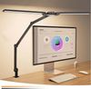 LMaxhome Schreibtischlampe LED Schreibtisch Klemmbar Doppelkopf 24W Auto Dimmbar Touch-Steuerung, 180° horizontale Einstellung, LED fest integriert, 5 Farbtemperatur und 5 Helligkeitsstufen, 1500 lm, 95CM Groß Leselampe Schreibtisch Klemmleuchte für Bü... Bild 1