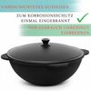 NAMANGAN Gusseisen Kasan 8L mit Aluminiumdeckel Kazan WOK Kessel Campingtopf Feuertopf BBQ Asia Bild 4