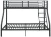 vidaXL Etagenbettgestell Schwarz Metall 140x200 cm/90x200 cm 287905 Bild 3