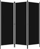 vidaXL 3-tlg. Raumteiler Schwarz 150x180 cm 320718 Bild 2