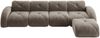Modulares Sofa 76cm×358cm×171cm in Taupe – rahmenloses Ecksofa aus Chenille mit flexiblem Modulsystem Bild 5