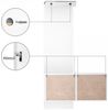 Vladon Garderobe Carlton Set 2, Garderobenset bestehend aus 1 Garderobenpaneel, 1 Schubkastenschrank und 1 Wandspiegel, Weiß matt/Beton Oxid Optik (105 x 193 x 35 cm) Bild 3