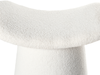 Pouf Getuftet RIDDLE Bouclé Cremeweiß Bild 5
