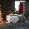 Paravent 4-teilig grau Bild 5