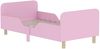 Kinderbett aus MDF und Kiefernholz mit Rausfallschutz, 140x70 cm, Rosa, ohne Matratze Bild 2