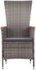 vidaXL Gartenstühle 2 Stk. mit Auflagen Poly Rattan Grau 46064 Bild 5