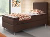 Inter Boxspringbett Berlin 90x200 cm Webstoff, Braun Bild 2