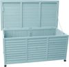 LECO Kissenbox VINTAGE, Tannenholz mint lasiert, Stahlblechdeckel anthrazit, 132 x 66 x 61 cm Bild 2
