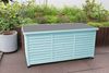 LECO Kissenbox VINTAGE, Tannenholz mint lasiert, Stahlblechdeckel anthrazit, 132 x 66 x 61 cm Bild 5