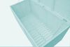LECO Kissenbox VINTAGE, Tannenholz mint lasiert, Stahlblechdeckel anthrazit, 132 x 66 x 61 cm Bild 3