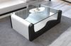 Design Wohnzimmertisch Wave – Modern & Elegant - Kunstleder - Weiß-Schwarz Bild 2