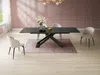 Vente-unique - XERENA Esstisch GlasKeramik Schwarz - B 90 cm x H 76 cm x L 220 cm260 cm180 cm Bild 2