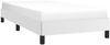 vidaXL Bettgestell Weiß 90x200 cm Kunstleder [346881] Bild 3