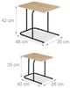 Relaxdays Satztisch 2er Set Holzoptik & Metall Bild 4
