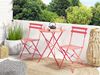 Bistro Set FIORI Metall Rot Bild 3