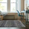 Kadima Design Strapazierfähiger Geometrischer Wohnzimmer-Teppich in Naturfarben - "Perran" Serie. Farbe: Blau, 60x114 cm Bild 2