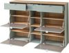 Garderoben-Set >Bari< in Schilfgrün matt, MDF, Spannplatte - 208x202x38 (BxHxT) Bild 3