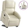 vidaXL Relaxsessel mit Aufstehhilfe Creme Kunstleder 3204227 Bild 2