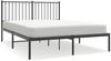 vidaXL Bettgestell mit Kopfteil Metall Schwarz 135x190 cm 350863 Bild 2