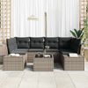 vidaXL Gartensofa-set mit Kissen mit Speicher 8 pcs Grau Poly-Rattan 3355628 Bild 3