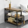 SoBuy FWT83-PF Couchtisch, Spanplatte, PVC-Furnier, Braun, 80 x 69 x 30 cm Bild 5