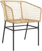 vidaXL 5-teiliges Garten-Esszimmerset Braunes Polyrattanglas 3334592 Bild 4