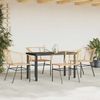 vidaXL 5-teiliges Garten-Esszimmerset Braunes Polyrattanglas 3334592 Bild 3