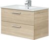 Waschtisch-Set >ECO KIT< in Canadian Eiche - 80x50x45 (BxHxT) Bild 1
